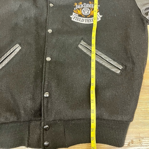 Vintage Jack Daniels Field Tester Varsity Jacket Steer Brand Wool/Leather Sz M - Picture 12 of 15